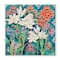 Stupell Industries Vibrant Lilies Geometric Pattern Wooden Wall Plaque